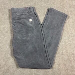 Marine Layer Original Slim Gray Terry Corduroy Pants Men's Size‎ 30x32 NWOT